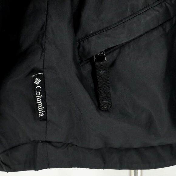Columbia Jacket Womens Large Black Nylon Softshell Fleece Lined Full Zip Pockets - Picture 15 of 16